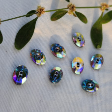 Rainbow Rhinestone Buttons