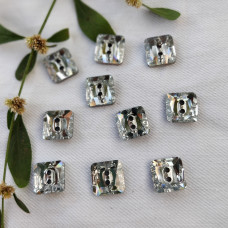 Silver Rhinestone Buttons