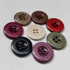 Multicolour Assorted 4 Hole Fancy Acrylic Button Combo of 8 Colours 