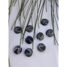 Fancy Show Resin Art Buttons Silver Glitter Embellishment Button 