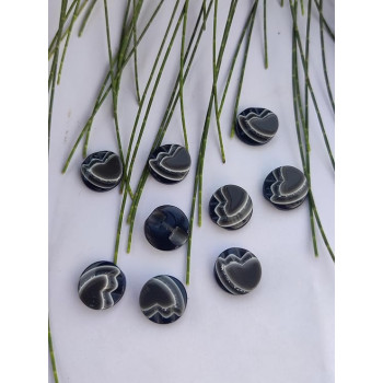 Fancy Show Resin Art Buttons Silver Glitter Embellishment Button 