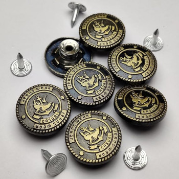 Antique Denim Jeans Imported Button Antique Denim Jeans Imported Button