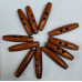 Designer Box Wooden 2 Hole Wood Toggle Buttons foe Sewing , Bags , Fashion , Decorative , Customs , Jackets , Kurtis , Blouses and Used for DIY Crafts ( Pack of 20 Pieces , Size 5cm ))