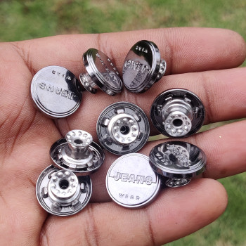  Silver Denim Jeans Imported Button 