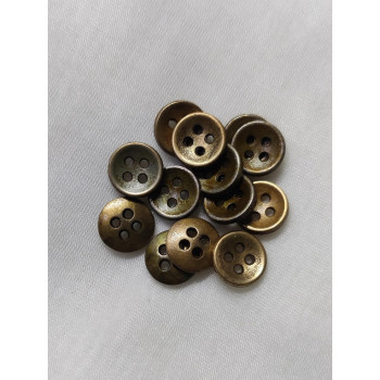 Bronze Metal Small Round Buttons 25 Bronze Metal Small Round Buttons 25