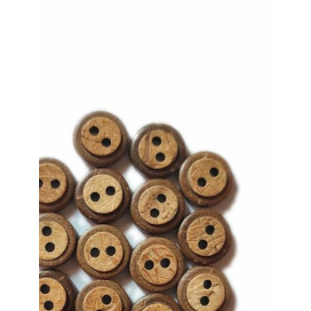 Natural Coconut Shell Ring button 50 Natural Coconut Shell Ring button 50