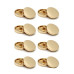 Mirror Finish Metal Flat Shank Button Mirror Finish Metal Flat Shank Button