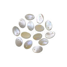 oval Sea Shell (Mother of Pearl) 1 Hole flower round shape Buttons