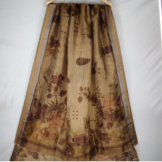 tissue digital beige gold dupatta for occasion