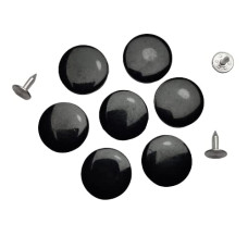 Black Jeans Buttons Tack with Rivets and Metal Base Non Sew Black Jeans Buttons Tack with Rivets and Metal Base Non Sew