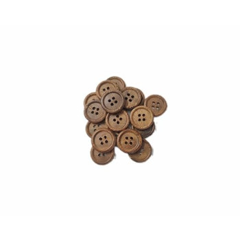 Natural Coffee Brown Dark Wooden Button Dia. 20 mm 4 Holed Buttons for Designer Collection of Ethnic Ware, Sewing, DIY Art and Craft (40) Natural Coffee Brown Dark Wooden Button Dia. 20 mm 4 Holed Buttons for Designer Collection of Ethnic Ware, Sewing, DIY Art and Craft (40)