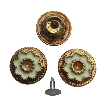  Jeans Metal Button (no-sew Button)Hammer only tack snap Jeans Buttons (10)
