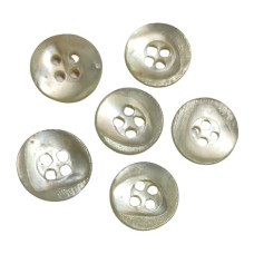 Sea Shell Mother of Pearl 4 Holes Round Buttons for Tailoring Sewing,Embroidery,Crafting and Decoration(Pack of 25 Pieces)(Size 1.5cm)