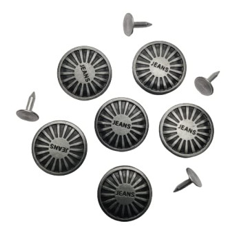 Jeans No Sew Tack Buttons for Men , Women , Fashion , etc ( Pack of 25 pcs ) ( Size : 2.5 cm )