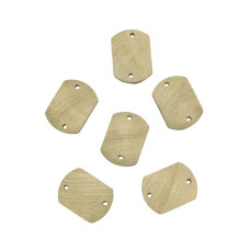 Wooden Rectangular 2 Hole Buttons for Shirts , Kurtas , Kurtis , Jackets ,Blouses , Suits , Dresses , Decoration , DIY , Crafts ( Size : 3 cm ) ( Pack of 25 Pcs )