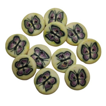Cream Multi Colour Better Fly Both Side Prints Plastic-Rubber Buttons Cream Multi Colour Better Fly Both Side Prints Plastic-Rubber Buttons