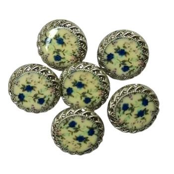 Beautiful Flower Design Digital Printed Buttons Beautiful Flower Design Digital Printed Buttons