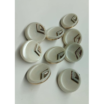 White Colour Plastic Acrylic Button use for Jackets , Pants , Shirts , Blouses , DIY , Crafts and Project ( Pack of 25 pcs) Size : 2 cm White Colour Plastic Acrylic Button use for Jackets , Pants , Shirts , Blouses , DIY , Crafts and Project ( Pack of 25 pcs) Size : 2 cm