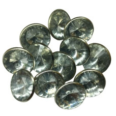 Rhinestone Crystal Buttons for Sewing , Embroidery , Crafting and Decoration , DIY (Pack of 20 Pieces )(Size : 1.5 cm )