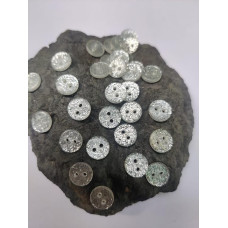 Ivery Resin Button Look Like sea Shell Mother of Pearl 2 Holes Round Buttons 