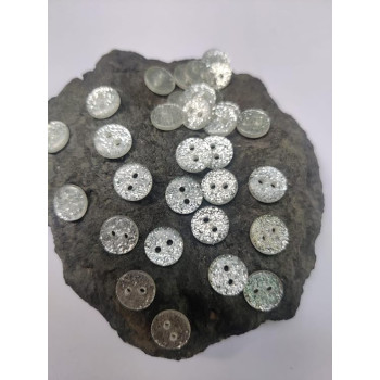 Ivery Resin Button Look Like sea Shell Mother of Pearl 2 Holes Round Buttons 