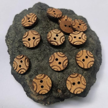 rown Coconut Shell Buttons 2 Hole Scrapbooking Sewing Buttons