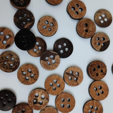 Coconut Shell 4 Holes Round Buttons 
