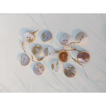 Original Sea Shell (Mother of Pearl) 2 Holes Round Buttons for Sewing,Embroidery,Crafting and Decoration(Pack of 25 Pieces)(Size-1.7cm) Original Sea Shell (Mother of Pearl) 2 Holes Round Buttons for Sewing,Embroidery,Crafting and Decoration(Pack of 25 Pieces)(Size-1.7cm)