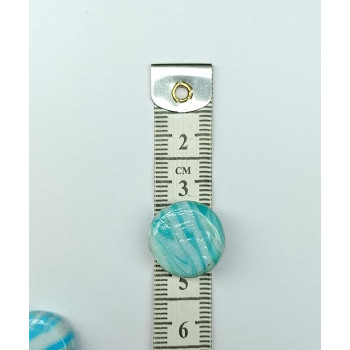 Cream Fancy Show Acrylic Resin Art Embedded Silver Glitter Rhinestone Button Cream Fancy Show Acrylic Resin Art Embedded Silver Glitter Rhinestone Button