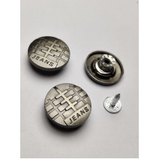 Denim No Sew Tack Buttons for Jackets , Jeans , Men , Women , Fashion , etc ( Pack of 25 pcs ) ( Size : 2.5 cm )