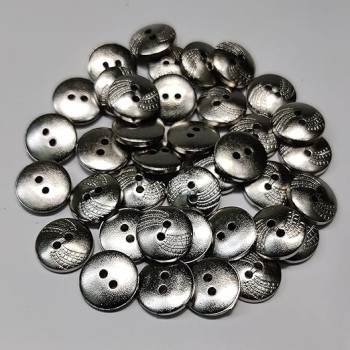 Silver Acrylic 2 Hole Fancy Acrylic Button use for Jackets, Pants, Shirts, Blouses, DIY, Crafts and Project (Pack of 50 pcs Size : 1.4 cm