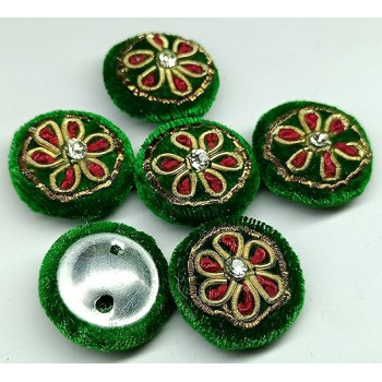 Handmade Buttons with fine Quality Multi Threads Embroidery Flower Work for Sweaters , Kurtas , Kurtis , Blouses , Shirts , DIY , Crafts ( Pack of 10 pcs ) Handmade Buttons with fine Quality Multi Threads Embroidery Flower Work for Sweaters , Kurtas , Kurtis , Blouses , Shirts , DIY , Crafts ( Pack of 10 pcs )