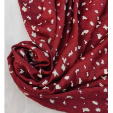 Satin leopard printed fabric 