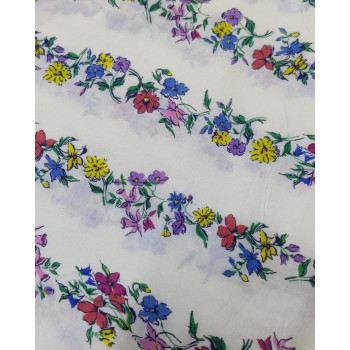 cotton lawn floral border print fabric cotton lawn floral border print fabric