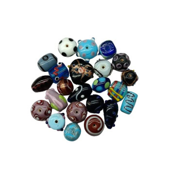 Multicolour Crystal Gem Monalisa Emerald Stone Beads for Braclet , Neklace , Earring , Home Decor ,Toys , Fashion Industry , DIY , Crafts , ( Pack of 20 pcs )