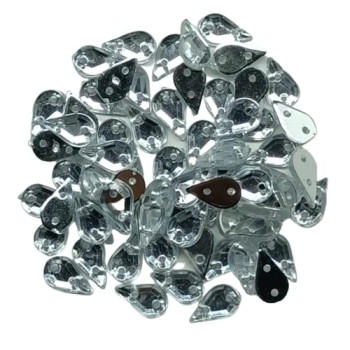 Drop Shape Silver Transparent Acrylic Stones for Art and Craft, Jewellery Making, Embroidery Works with Fabric Glue ( pack of 100pcs ) Width : 9mm Drop Shape Silver Transparent Acrylic Stones for Art and Craft, Jewellery Making, Embroidery Works with Fabric Glue ( pack of 100pcs ) Width : 9mm