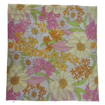 Yellow Colour Mulmul Fresh Fabric Flower printed Cotton used for gown, kurtis, Dresses , Kurtis ( 2.5 meters) Yellow Colour Mulmul Fresh Fabric Flower printed Cotton used for gown, kurtis, Dresses , Kurtis ( 2.5 meters)