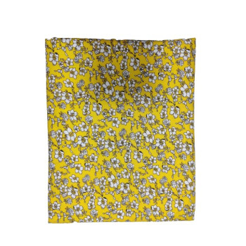 mustard yellow floral print rayon fabrics (2.5)