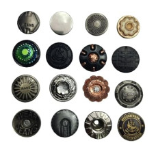 Metal Plain Jeans Buttons