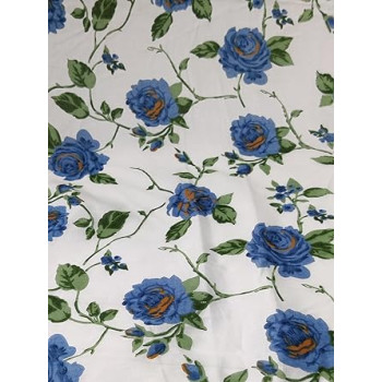 Floral Printed Pure Cotton Camric Fabric Floral Printed Pure Cotton Camric Fabric