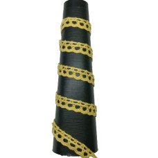 Yellow Cotton Croshiya Lace Used for Trims, Borders, Embroidered Laces, Applique, Fabric lace, Sewing Supplies, Cotton Work lace.( Pack of 9 Meter ) Size : 1.5cm