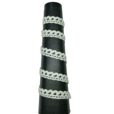 White Cotton Croshiya Lace Used for Trims, Borders, Embroidered Laces, Applique, Fabric lace, Sewing Supplies, Cotton Work lace.( Pack of 9 Meter ) Size : 1cm