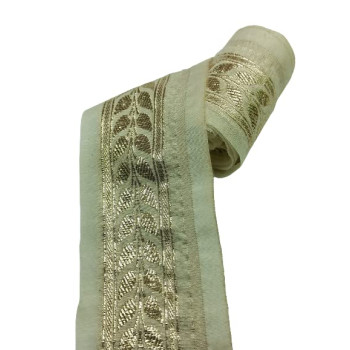 Golden Flower Design Lace Border for Bridal Dress, Gown, Dupatta, Sarees, Wedding Outfits (Pack of 2 Meter ) Width: 5.5 cm Golden Flower Design Lace Border for Bridal Dress, Gown, Dupatta, Sarees, Wedding Outfits (Pack of 2 Meter ) Width: 5.5 cm