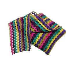 Multicolour Crosia Lace Used for Trims, Borders, Embroidered Laces, Applique, Fabric lace, Sewing Supplies, Cotton Work lace.( Pack of 4.5 Meter ) Size : 11.5cm Multicolour Crosia Lace Used for Trims, Borders, Embroidered Laces, Applique, Fabric lace, Sewing Supplies, Cotton Work lace.( Pack of 4.5 Meter ) Size : 11.5cm