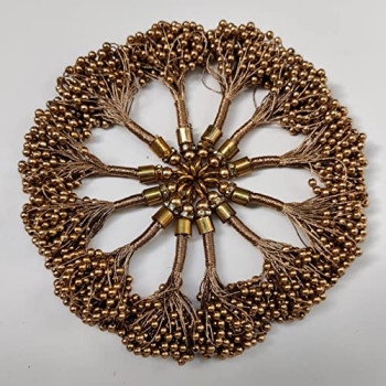 Antique Gold moti Tassel Pearl 
