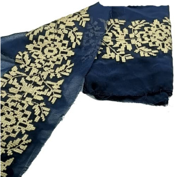 Navy Blue wase with Beige Resham Cross Stitch Embroidery Work Lace Border for Kurtis ,Bridal Dress, Gown, Dupatta, Sarees, Wedding Outfits ( Length : 38 Inch * 3 Piece )Width :6 cm Navy Blue wase with Beige Resham Cross Stitch Embroidery Work Lace Border for Kurtis ,Bridal Dress, Gown, Dupatta, Sarees, Wedding Outfits ( Length : 38 Inch * 3 Piece )Width :6 cm