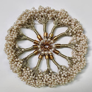 Off-White motis Tassel Pearl Tassel for uses Blouses ,Woman , lehanga Choli, , Kurtas , Sarees and for DIY Crafts . (2) Off-White motis Tassel Pearl Tassel for uses Blouses ,Woman , lehanga Choli, , Kurtas , Sarees and for DIY Crafts . (2)