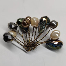 Hand Made Brooches with Copper Wire for Wedding Birthday and for Multiple uses (Pack of 3pcs) Hand Made Brooches with Copper Wire for Wedding Birthday and for Multiple uses (Pack of 3pcs)