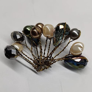 Hand Made Brooches with Copper Wire for Wedding Birthday and for Multiple uses (Pack of 3pcs) Hand Made Brooches with Copper Wire for Wedding Birthday and for Multiple uses (Pack of 3pcs)