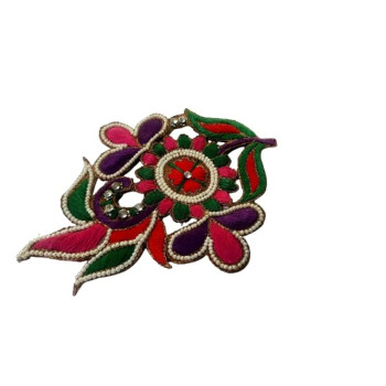 Applique Orange Colour Flower Shape Patches Applique Orange Colour Flower Shape Patches